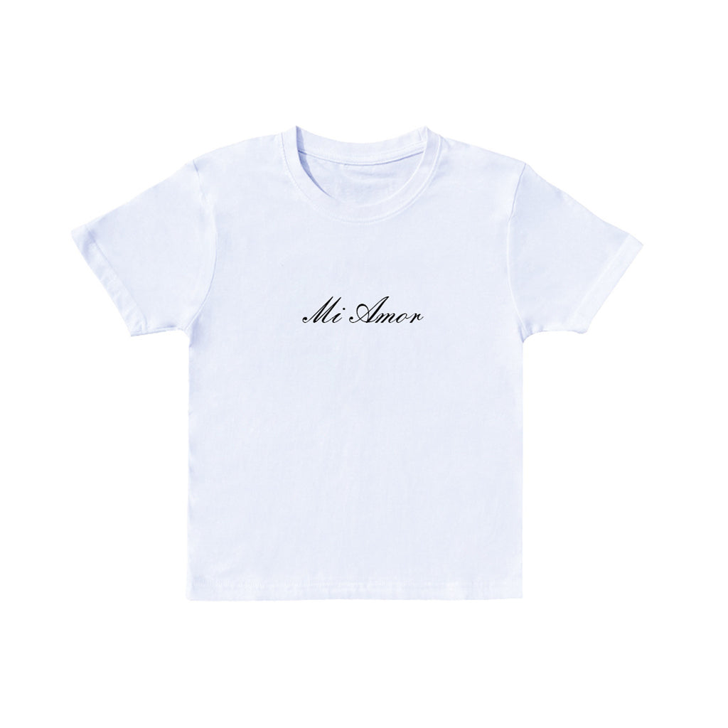 BABY TEE "MI AMOR" ( BLANCO )